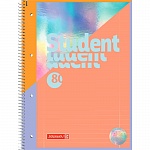 Тетрадь в линейку на пружине А4 Brunnen Premium Калейдоскоп, микроперфорация, 90 гр/м2, 80 листов