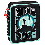 Пенал школьный Brunnen Ниндзя XXL, с наполнением, 23 x 19 x 4 см