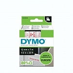 Картридж с виниловой лентой D1 для принтеров Dymo Label Manager, пластик, красный шрифт, 12 мм х 7 м