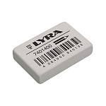 Ластик Lyra Eraser white, для карандашей, 38 х 25 х 8 мм