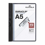 Папка с клипом Durable Duraclip, до 30 листов, А5, ПВХ