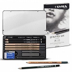 Набор карандашей чернографитовых  Lyra Graphite Set, 11 предметов