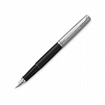 Ручка перьевая Parker Jotter Core Black CT, толщина линии М, нержавеющая сталь