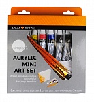 Набор красок акриловых Daler Rowney Simply mini set, 12 мл, 6 цветов