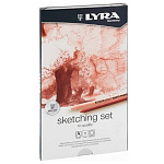 Набор карандашей цветных художественных Lyra Sketching Set, 10 предметов