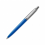 Ручка шариковая Parker Jotter Color Blue толщина линии M, нержавеющая сталь, блистер