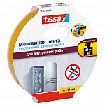 Лента двусторонняя для внутренних работ tesa, монтажная, 5 м х 19 мм