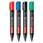 Набор маркеров перманентных Luxor 270, пулевидный наконечник, 1 - 3 мм, 4 цвета