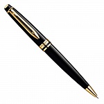 Ручка шариковая Waterman Expert 3 Black GT, толщина линии M, позолота 23К