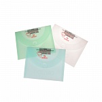 Папка-конверт Canson, пластик, 34 x 47 см, 4 белых, 3 зеленых, 3 голубых