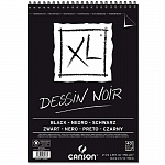 Альбом для графики Canson XL Black, на пружине, 150 гр/м2, 40 черных листов