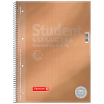 Тетрадь в клетку на пружине А4 Brunnen Колледж Premium, микроперфорация, 90 гр/м2, 80 листов