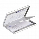 Визитница карманная Durable Business Card Box Duo, до 20 карточек, два отделения, 90 x 55 мм