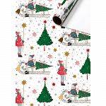 Бумага упаковочная для подарков рулон Stewo Lilli, 0.7 x 2 м