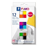 Набор глины полимерной для лепки Fimo Soft  Базовые цвета, запекаемая, 12 цветов