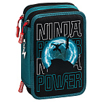 Пенал школьный Brunnen Ниндзя, с наполнением, 19 х 13.5 х 7 см