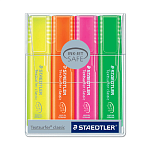 Набор текстовыделителей Staedtler, скошенный наконечник, 1-5 мм, 4 радужных цвета