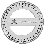 Транспортир 360° Domingo Ferrer, длина 13 см