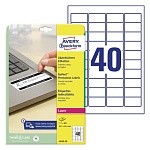 Этикетки безопасности не отклеиваются Avery Zweckform , 45.7 x 25.4 мм, 40 штук на листе, 20 листов