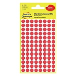 Этикетки точки круглые самоклеящиеся удаляемые Avery Zweckform, d-8 мм, 104 штуки на листе, 4 листа