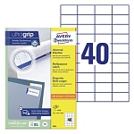 Этикетки самоклеящиеся Avery Zweckform, белые, 52.5 x 29.7 мм, 40 штук на листе, 100 листов