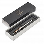 Ручка шариковая Parker Jotter Stainless Steel GT, толщина линии M, позолота 23К(S0705510)