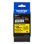 Картридж brother tze-s641 с лентой 18 мм х 8 м, пластик, усиленный клей, черный шрифт