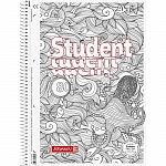 Тетрадь в клетку на пружине А4 Brunnen Колледж ZENart Octopus, микроперфорация, 90 гр/м2, 80 листов