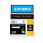 Картридж c полиэстровой лентой для принтеров Dymo Rhino, черный шрифт, 5.5 м х 19 мм