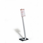 Стенд информационный Durable Crystal Sign Stand, напольный, A4