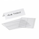 Табличка настольная двусторонняя Durable, 61/122 x 210 мм, ПВХ